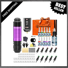 Wireless Rotary Tattoo Gun Kit with Pen, All-in-One Tattoo Machine, 1200mAh