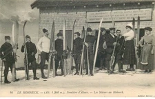 VOSGES  LE HOHNECK les skieurs