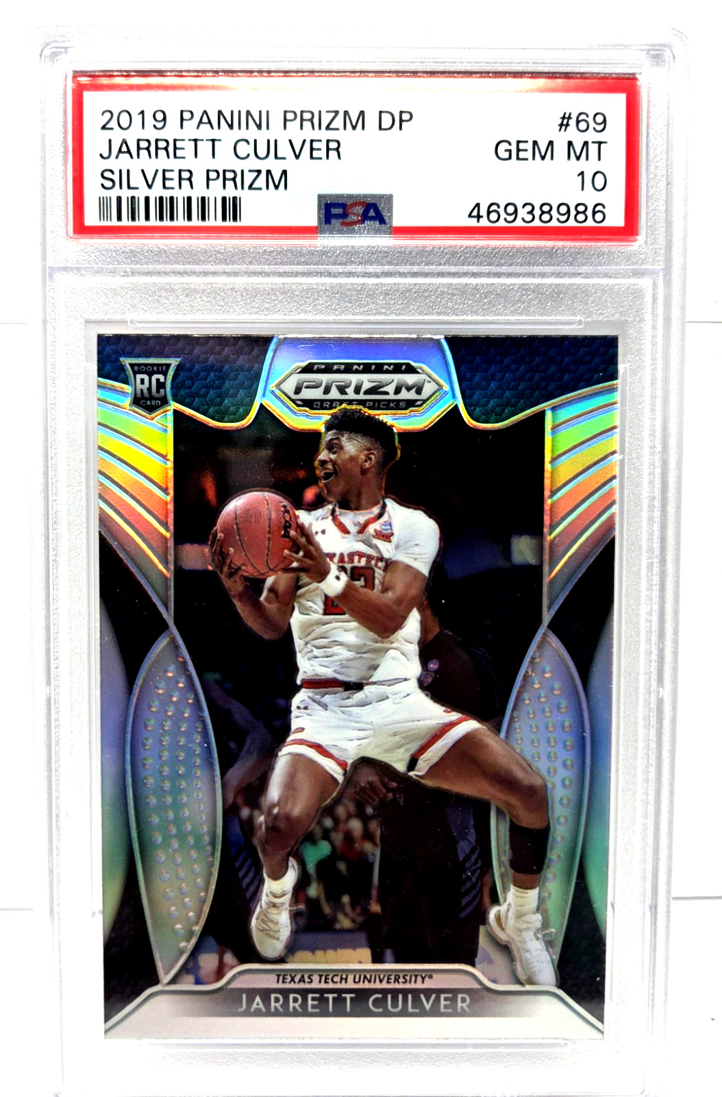 2019 DP SILVER Prizm REFRACTIVE JARRETT CULVER RC Rookie Card PSA 10 GEM MINT