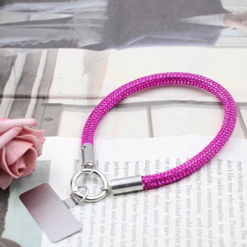 Bling Bling Phone Wrist Straps Diamond Crystal Keychain Phone Accessories - Photo 19 sur 21