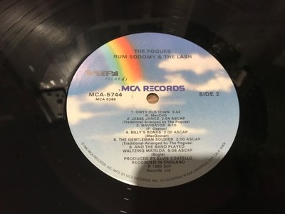 THE POGUES Rum Sodomy & the Lash LP SEALED 1985 Vinyl MCA-5744