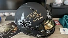 Drew Brees Signed Inscribed Saints Authentic Eclipse FS Helmet Beckett COA