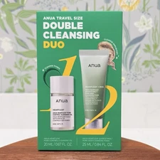 Anua-Double Cleansing Duo Set Cleansing Oil, Cleansing Foam TRAVEL SIZE EXP 2027