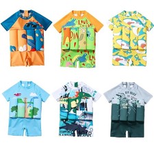 Kids Floating Swimsuit Toddler Swim Vest Dinosaur Buoyancy UV Protection 18M-6Y
