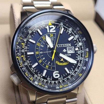Citizen Promaster BJ7006-56L Nighthawk Blue Angels Eco-Drive GMT Watch