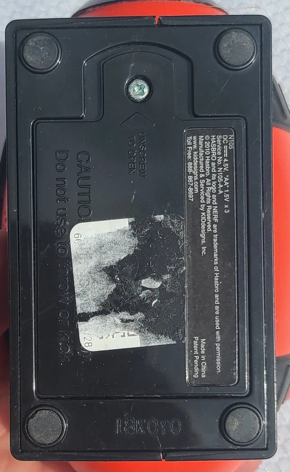 Reloj despertador de touchdown de fútbol Nerf para niños con naranja repetición Foto 4 de 4