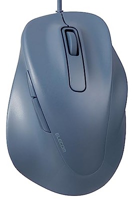 ELECOM Wired USB Ergonomic Shape Mouse Silent Click Right Hand 2000DPI 5
