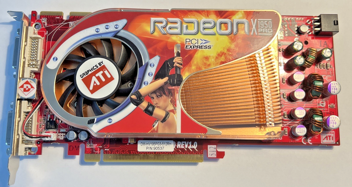 ATI Radeon X1950 PRO, 512MB PCI Express Graphics Card Rev