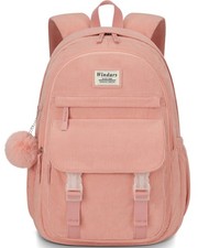 School Backpack for Teens Large Corduroy Bookbag Cute 15.6 Inch Laptop Bag fo...