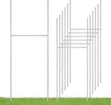 6 Pack Yard Sign Stakes, 17X7.5 INCH H Frames Yard Stakes for Signs for Ground O