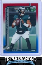2025 Topps Chrome Jalen Hurts Red White Blue Refractor Eagles Z710