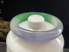 Certified Natural Grade A Ice Green Burmese Jade jadeite bracelet bangle 59MM--