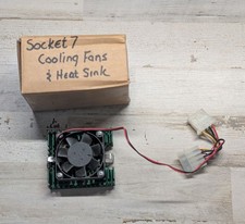 Socket 7 CPU Cooling Fan Heatsink Vintage PC Computer Green