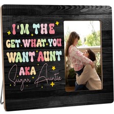 Auntie Picture Frame Gifts for Aunt from Nephew, Best Aunt Gift from Niece Wo...