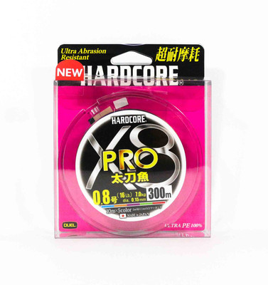 Fil De Pêche Yo-Zuri Duel Hardcore X8 Pro - 200m PE 1.0 - Résistance