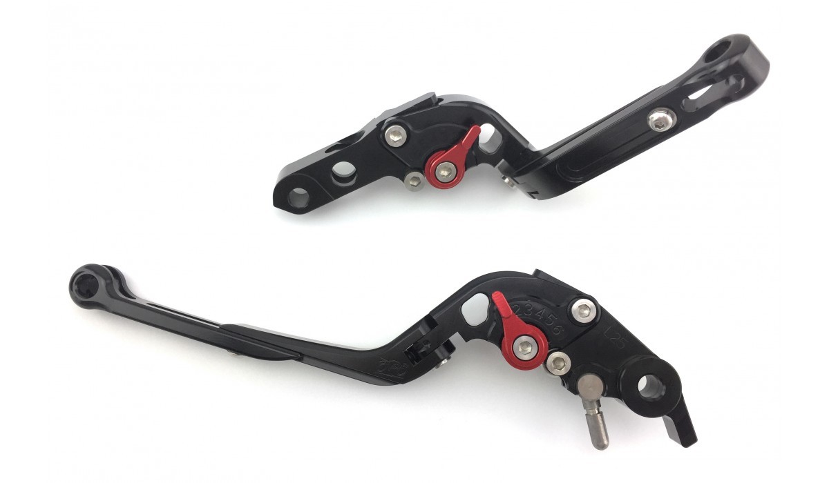 Leviers de frein et embrayage moto Yamaha Niken 900 alu CNC FlipUp noir