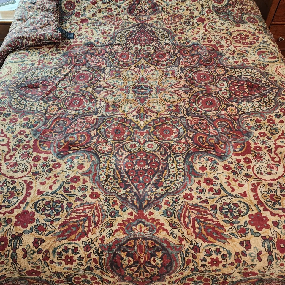 ❤️RARO Ralph Lauren Bohemian Muse Larson Edredón REY Tapiz Estampado Cubierta de Cama Foto 4 de 4