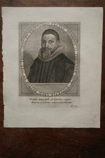 FESTUS HOMMIUS THEOLOGIEN PORTRAIT XVII ÈME CIRCA 1620 ,