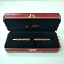 Penna a sfera vintage Must de Cartier C de oro con scatola firmata