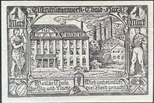 100 Pfennig Thale / Harz  Walburgis 1921 Notgeld Gutschein  #16.10.a3.24
