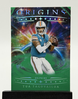 Panini Origins Tua Tagovailoa Dolphins #64 Green Parallel /5 2025