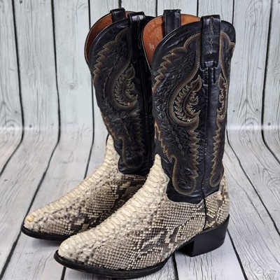 Dan Post DP3036 Python Snakeskin Boots Mens 7.5 D Exotic Western Cowboy