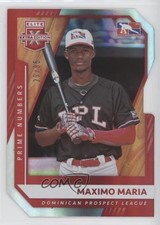 2021 Panini Elite Extra Edition Prime Numbers A Die-Cut 29/85 Maximo Maria h3a