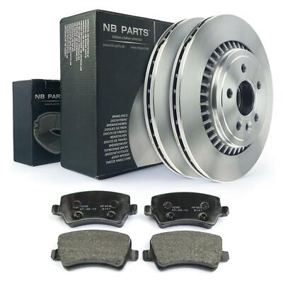 Bremsscheiben 302mm belüftet Bremsbeläge hinten für Volvo S60 II S80 II V60 V70