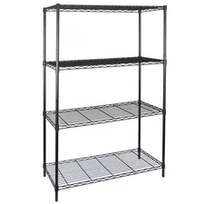 4-Tier Metal Wire Shelf Rack Storage Shelving Organization for Kitchen Garage