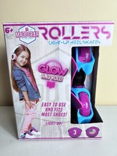 Madd Gear Rollers Light Up Heel Roller Skates No Batteries Needed Pink/Teal