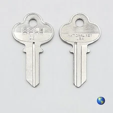 DE1 Key Blanks for Dexter, Master Lock, and Yale (2 Keys)
