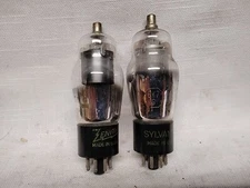 Zenith Sylvania 6K7G Radio Electronic Vacuum Tubes Lot of 2 Tested