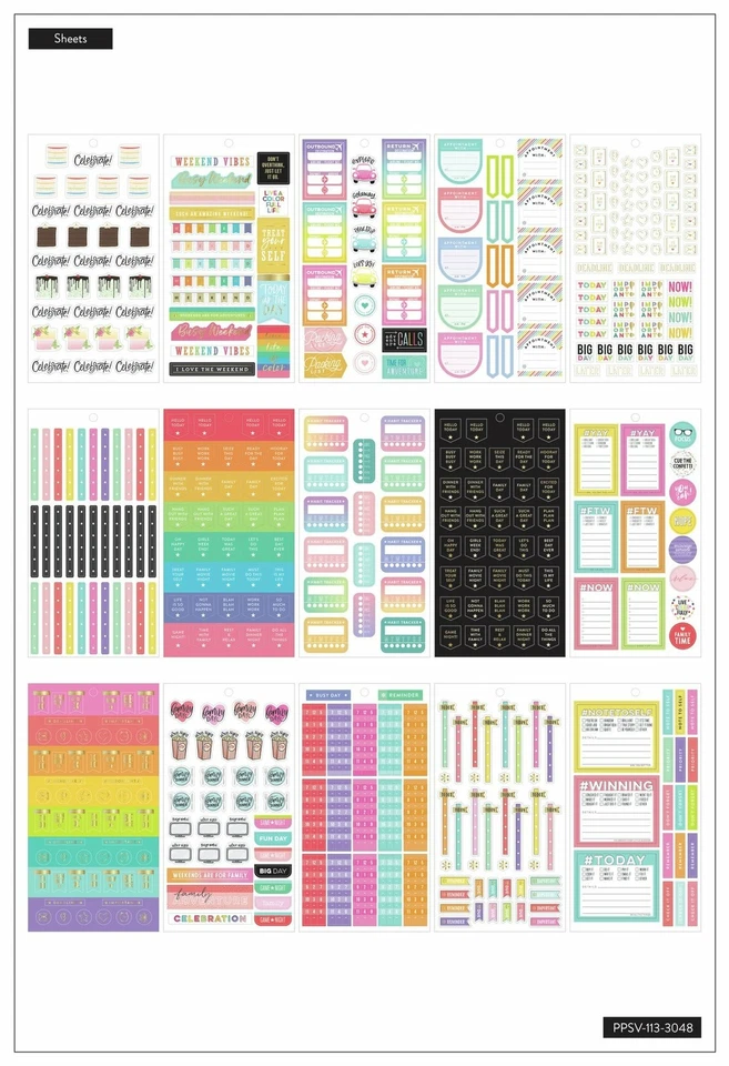 The Happy Planner ESSENTIAL PLANNING Value Pack Stickers - 1009 pcs - Image 3 of 3