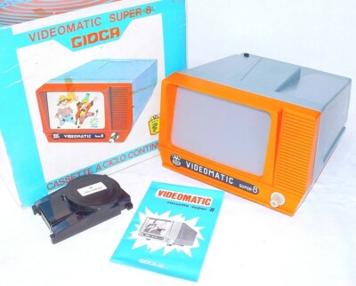 Gioca Italy VIDEOMATIC SUPER 8 TABLETOP TV MOVIE FILM PROJECTOR