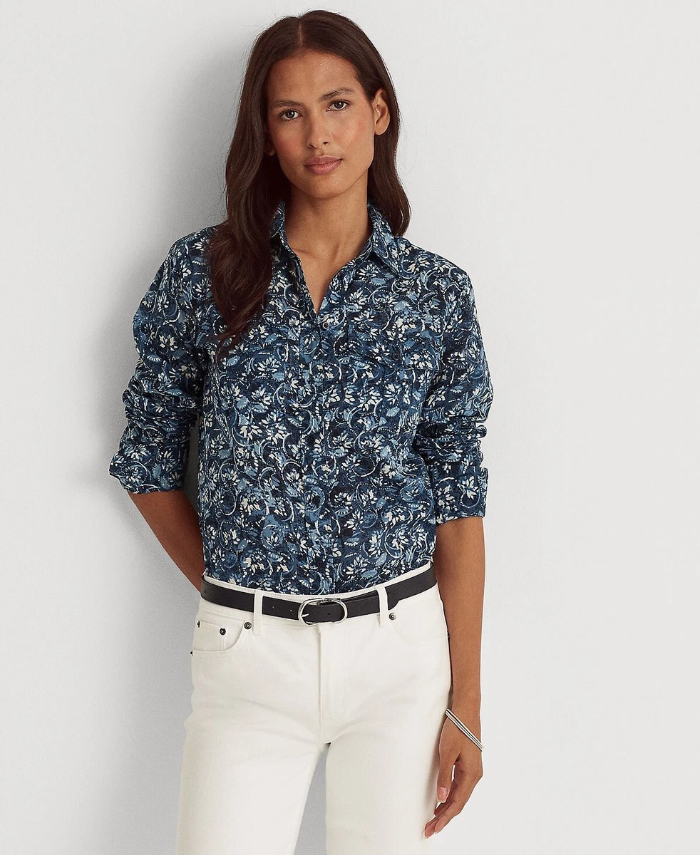 Ralph lauren floral cheap shirt womens