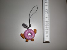 Small Donut Keychain Backpack Charm Pink Cute - NEW