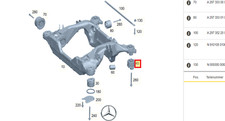 Soporte De Motor MERCEDES-BENZ A2973510000 / Soporte De Motor EQS 450 580 Nuevo