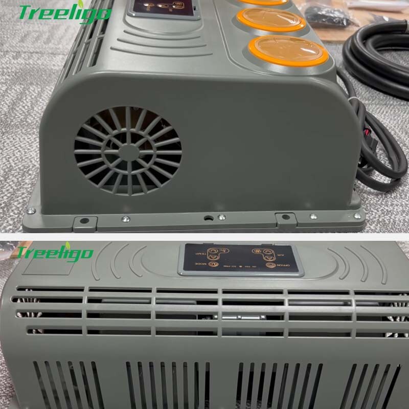 Treeligo 12V Electric Air Conditioner AC Unit For RV Truck Vehicle Excavator