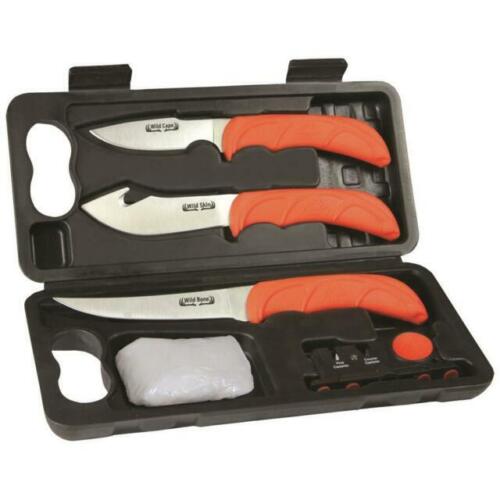 4pc Field Dressing Knife Set Stainless Steel Hunting Boning