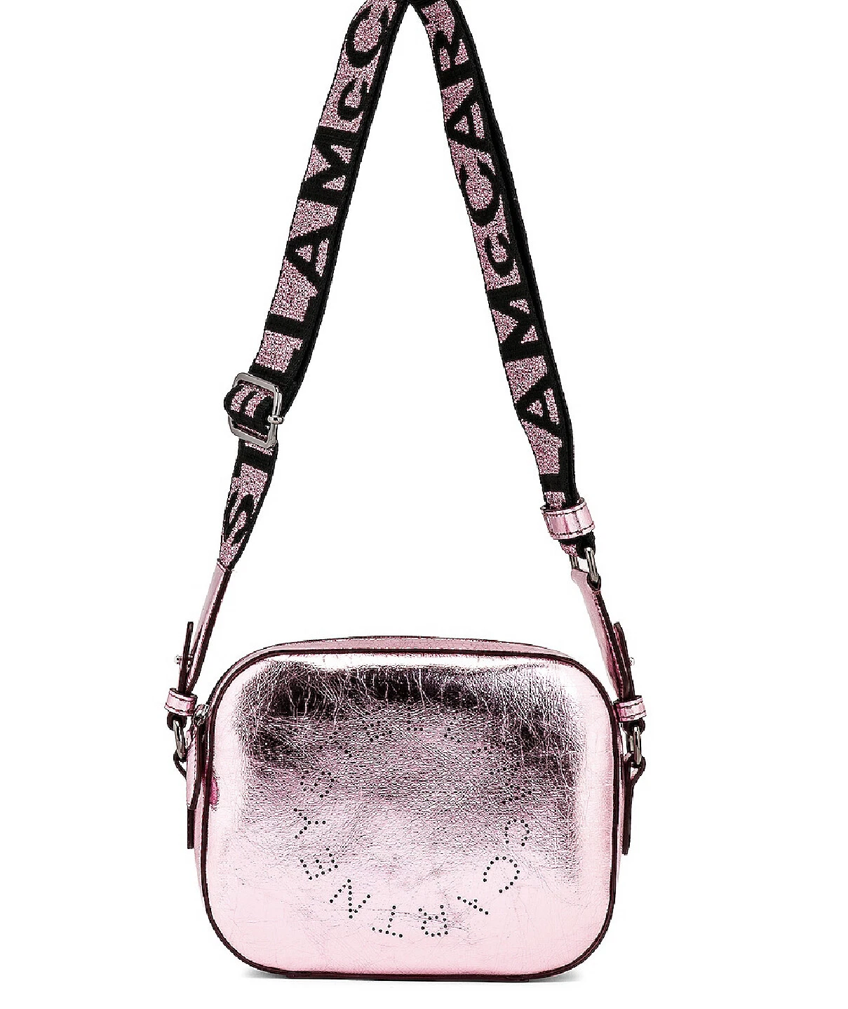 Stella McCartney — STELLA MCCARTNEY Eco Metallic Pink Small Camera Crossbody Bag NWT!