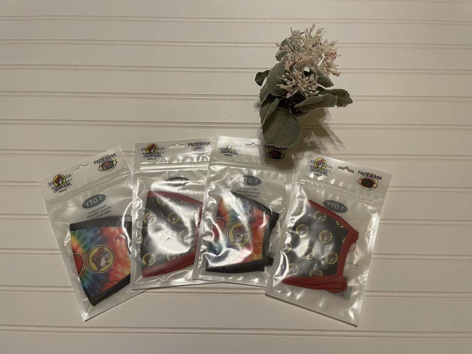 Bucees Masks Lot of 4 Adult Size NWT
