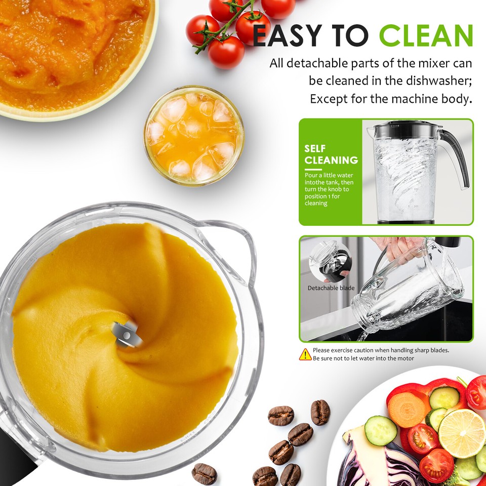 Electric Blender Coffee Grinder Smoothie Maker Juicer Mixer Food