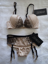 WOMAN By Peter Morrissey, Bra in Size 32A, Bikini in Size 8, Colour Black & Nude