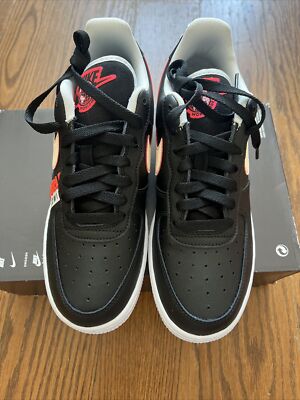 Size Nike Air Force Low Worldwide Pack Black Crimson