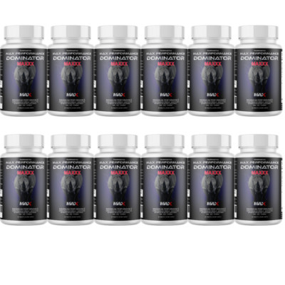 Dominator Max Advanced Male Enhancement & Stamina for Men - 12 Bottles