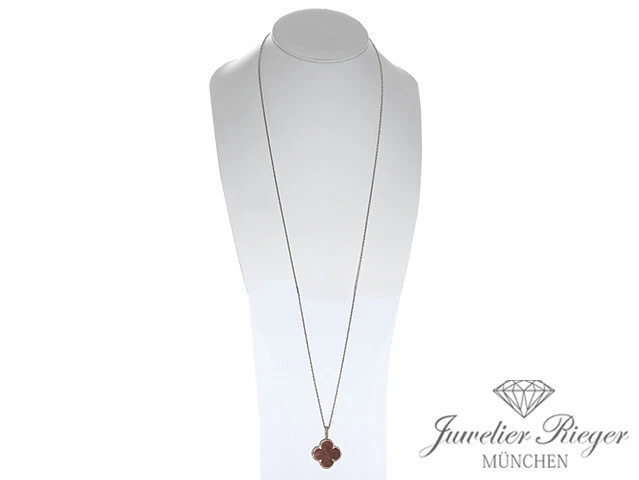 Van Cleef & Arpels Collier Magic Alhambra Rosegold 750 2016 Holz Wood Gold - Bild 2 von 4