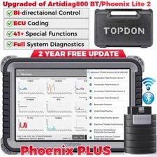 Original TOPDON Phoenix Plus Upgrade Phoenix Lite 3 Diagnostics Tools ECU Coding