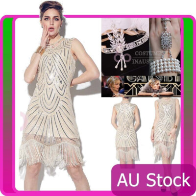 Deluxe Ladies 20s 1920s Roaring Flapper Costume Sequin Gatsby