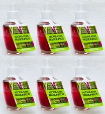 6 Bath & Body Works ALOHA KIWI PASSIONFRUIT Wallflower Oil Plug In Refill Bulb