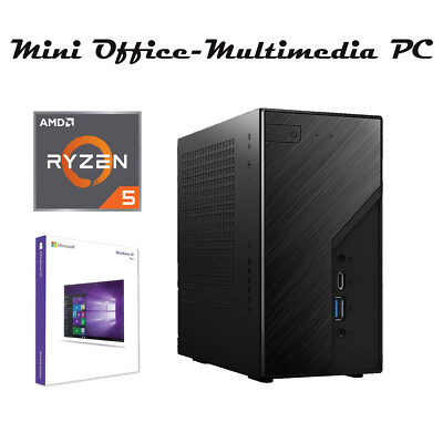 ASROCK X300 Mini PC Ryzen 5 4600 6-Kern 4,2GHz - 16GB - 512GB SSD - Windows 10